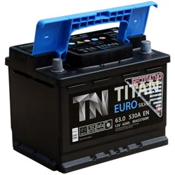 Aккумулятор ТИТАН Euro Silver 63А/ч - фото 30697