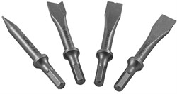 Комплект коротких зубил для пневматического молотка (JAH-6833H), 4 предмета - фото 44507