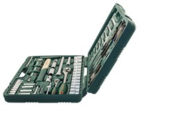 Универсальный набор торцевых головок 1/4"DR 4-13 мм и 1/2"DR 12-32 мм, комбинированных ключей 8-19 мм и отверток, 77 предметов - фото 45240