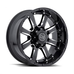 BLACK RHINO  Sierra  9,0\R18 8*165 ET12  d120  Gloss Black Mirror Machine Cut Lip  [1890SRA128165B22] - фото 61326