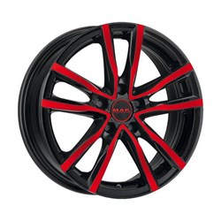 MAK  Milano  6,5\R16 5*114,3 ET40  d76  Black and Red  [F6560MIBR40FF] - фото 62192