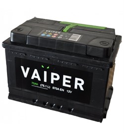 Aккумулятор VAIPER 75А/ч обратная полярность - фото 7309