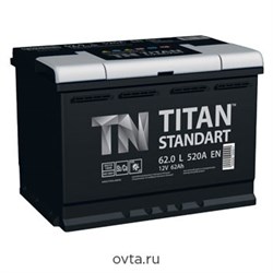 Aккумулятор ТИТАН Standart 62А/ч - фото 7356