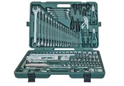 Универсальный набор торцевых головок 1/4&quot;DR 4-13 мм и 1/2&quot;DR 8-32 мм, комбинированных ключей 6-32 мм и отверток, 128 предметов
