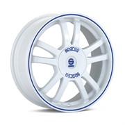 SPARCO  Rally  7,0\R17 4*108 ET25  d73,1  White Blue Lip  [W2901055029]