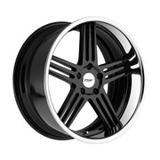 TSW  Nouvelle  8,0\R18 5*114,3 ET35  d76  Gloss Black Chrome Lip  [1880NUV355114B76]