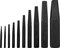 Комплект экстракторов "съемник шпилек", квадрат 1/8" - 1-1/16", 10 предметов - фото 43943
