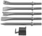 Набор пневматического инструмента: молоток - 2100 уд./мин., 283 л/мин и комплект насадок, 8 предметов - фото 44414